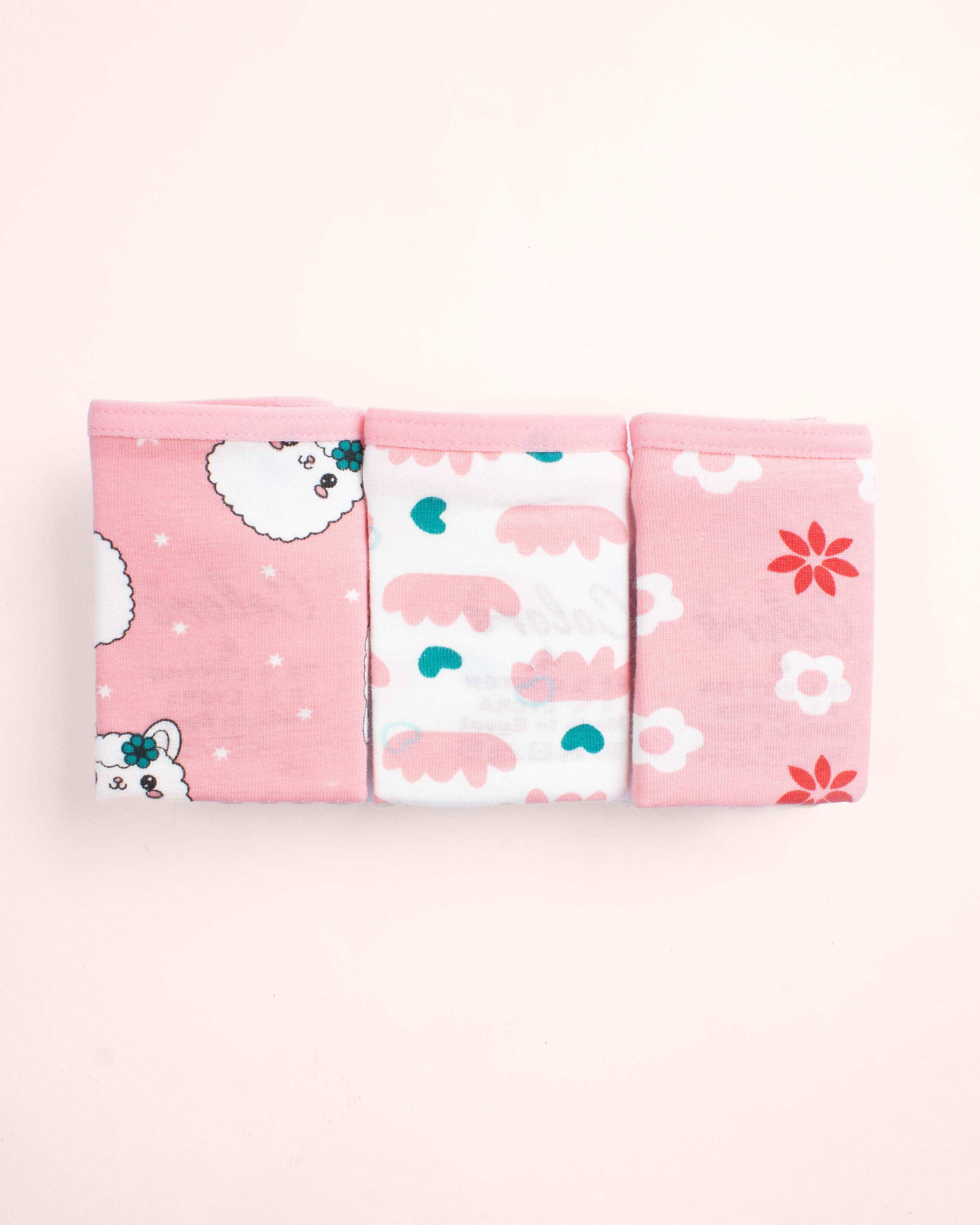Girls Printed Brief |  Pack of - 3