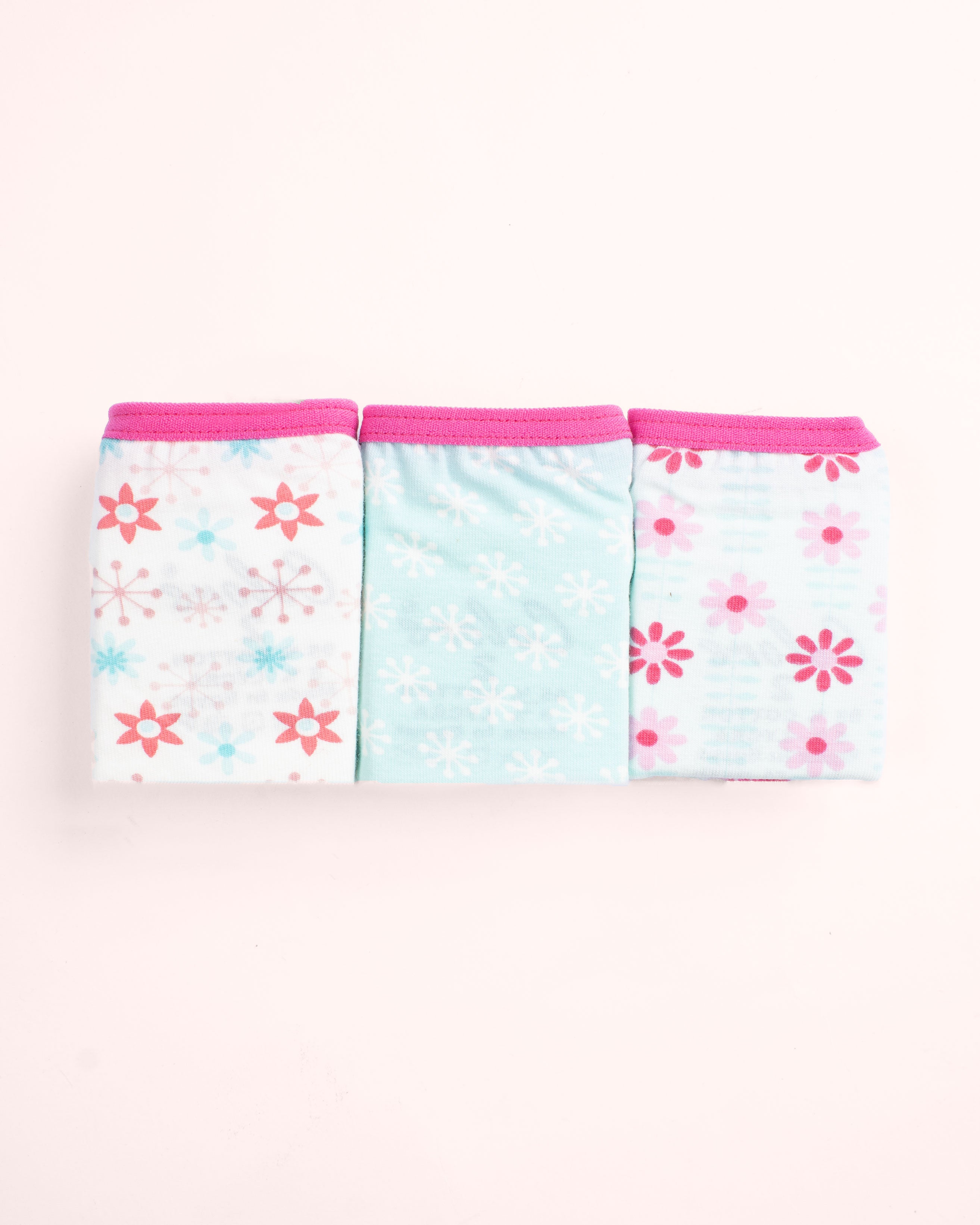 Girls Printed Brief |  Pack of - 3