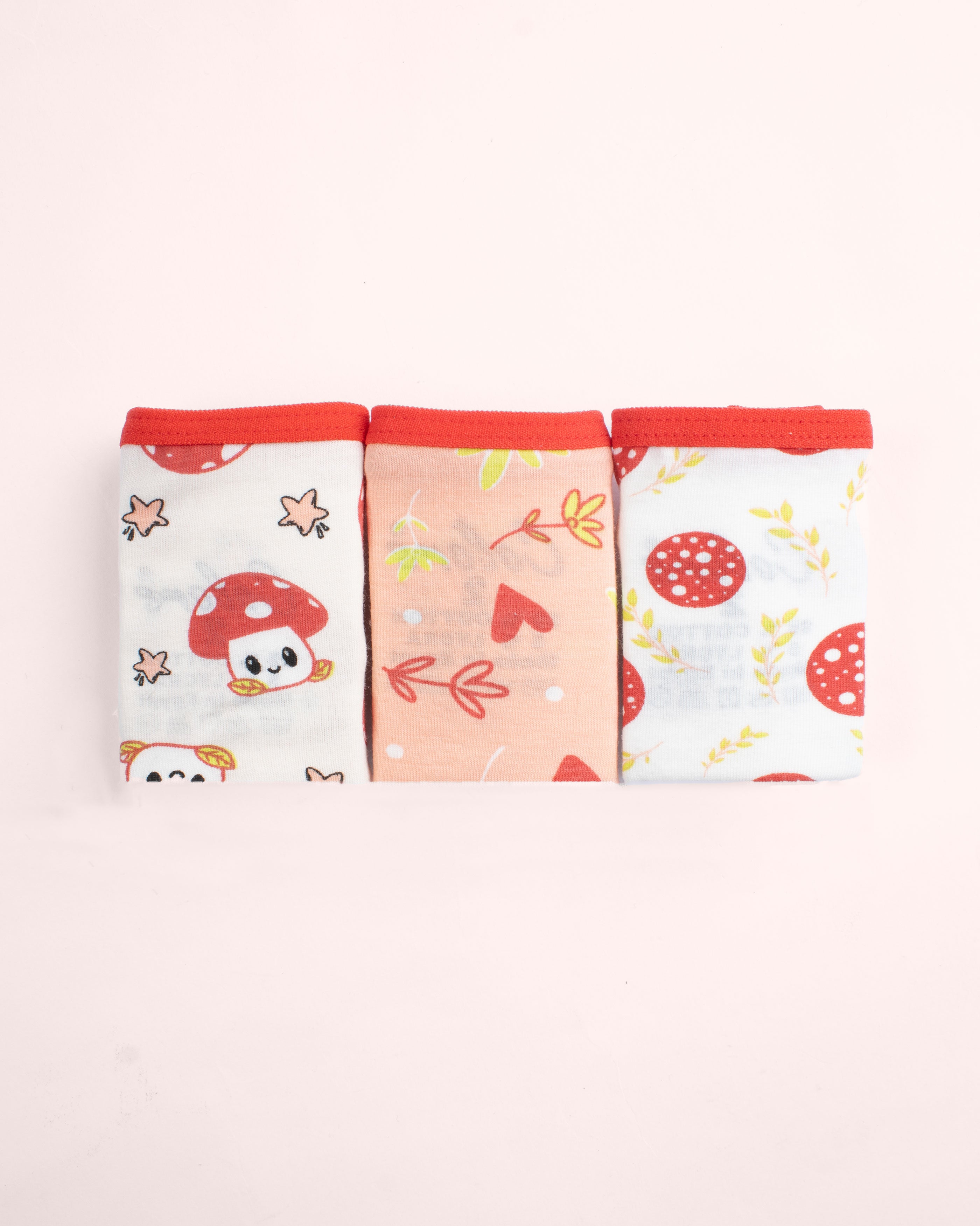 Girls Printed Brief |  Pack of - 3