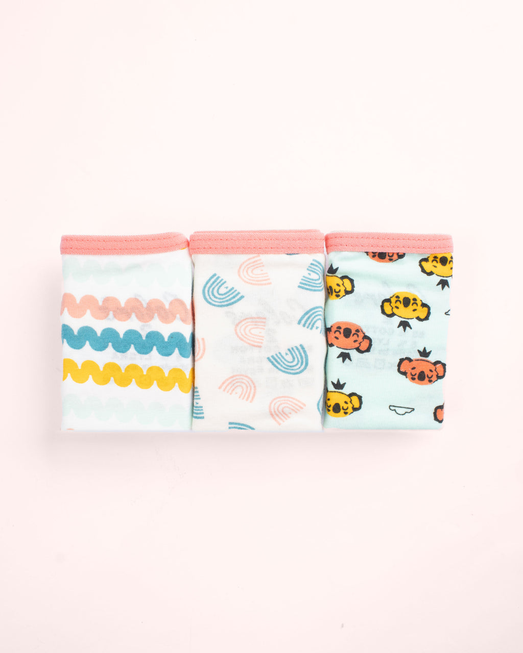 Girls Printed Brief |  Pack of - 3