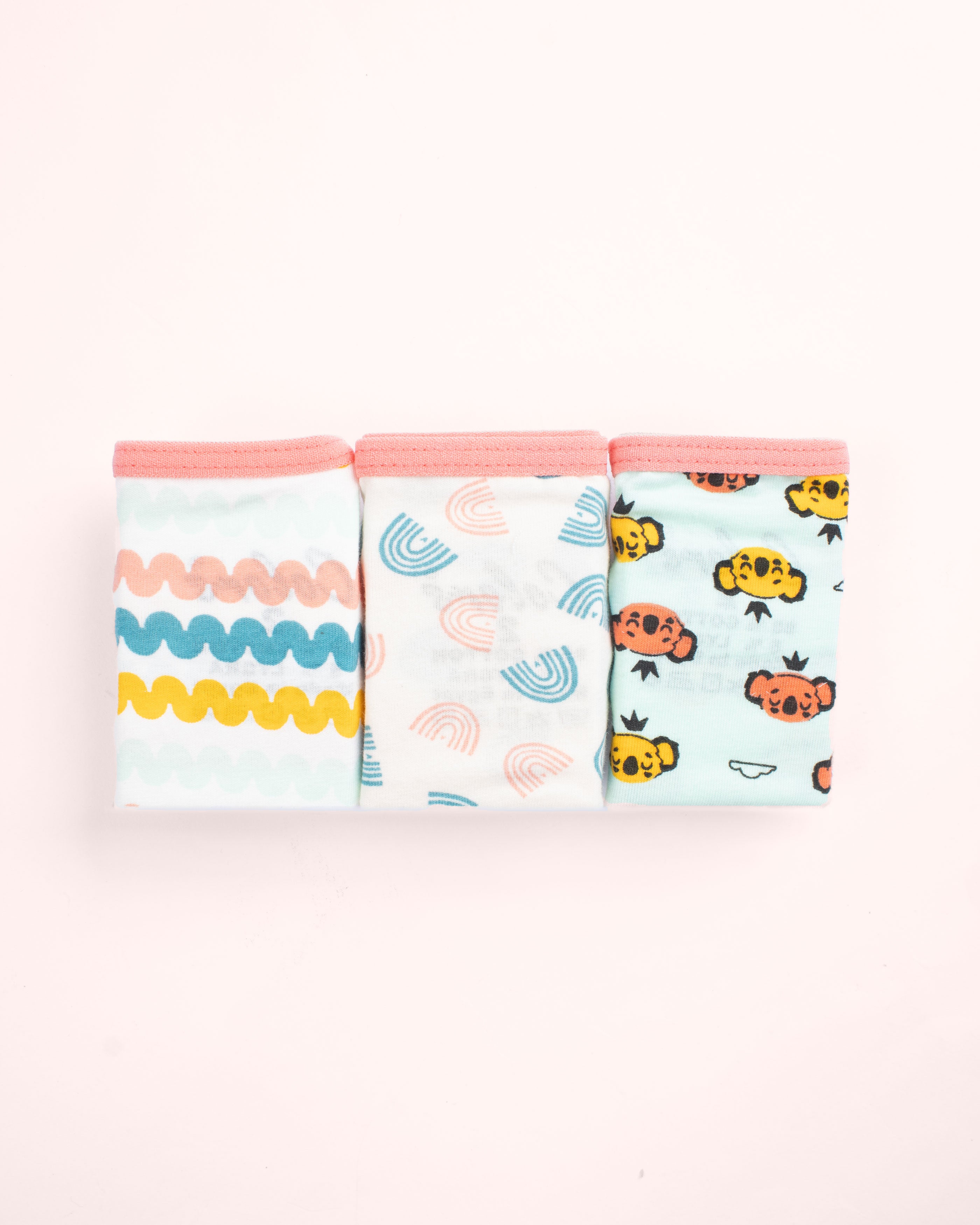 Girls Printed Brief |  Pack of - 3