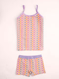 Girls Strap Top & Shorts Set – 2 Pieces