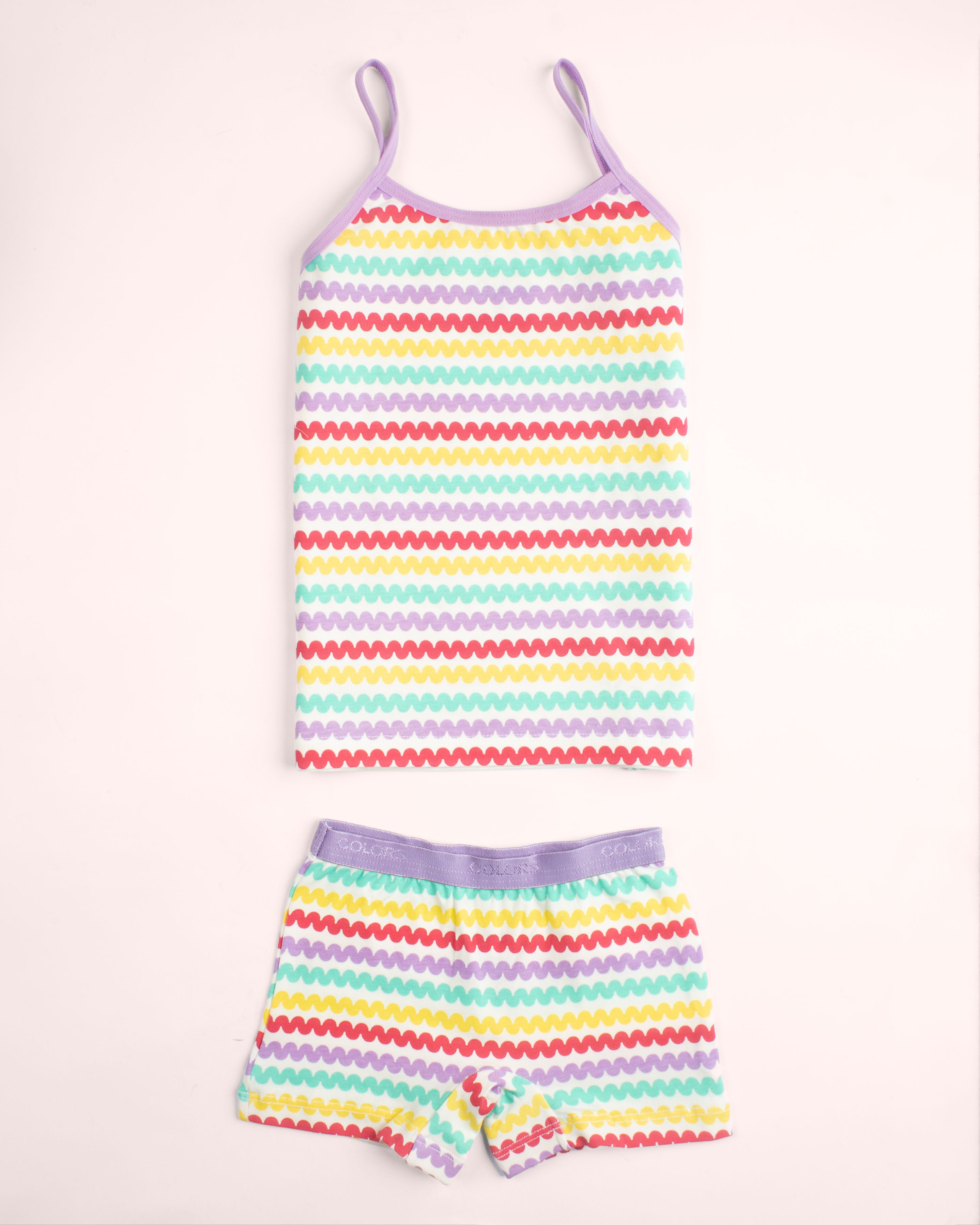 Girls Strap Top & Shorts Set – 2 Pieces