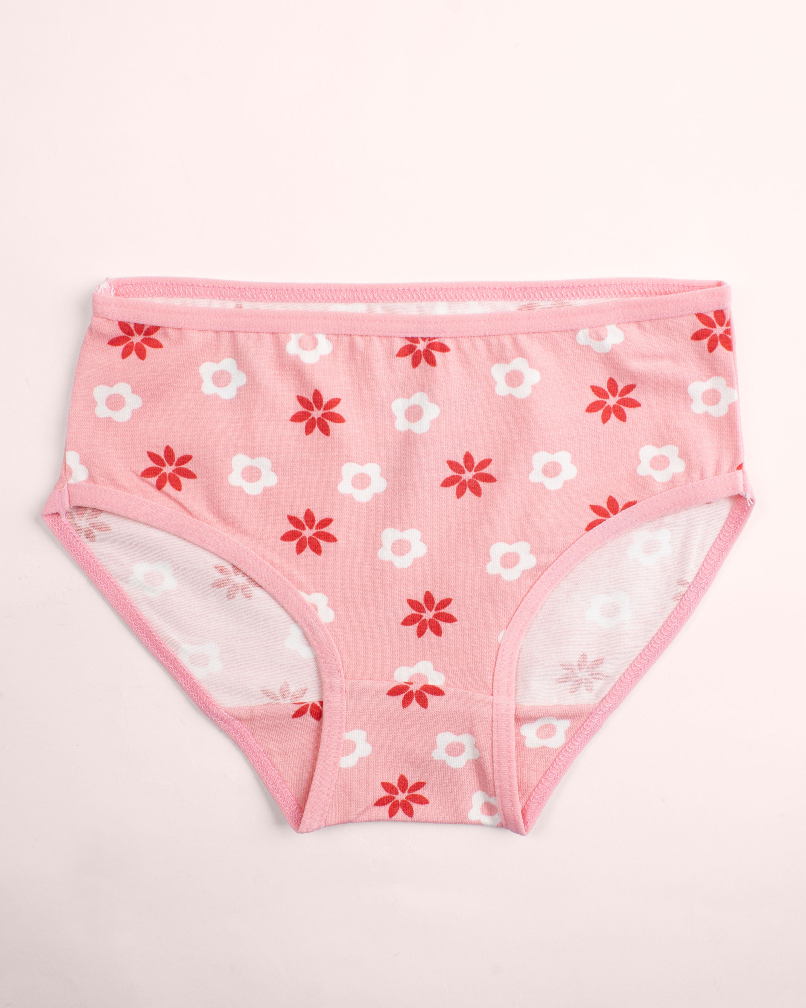 Girls Printed Brief |  Pack of - 3