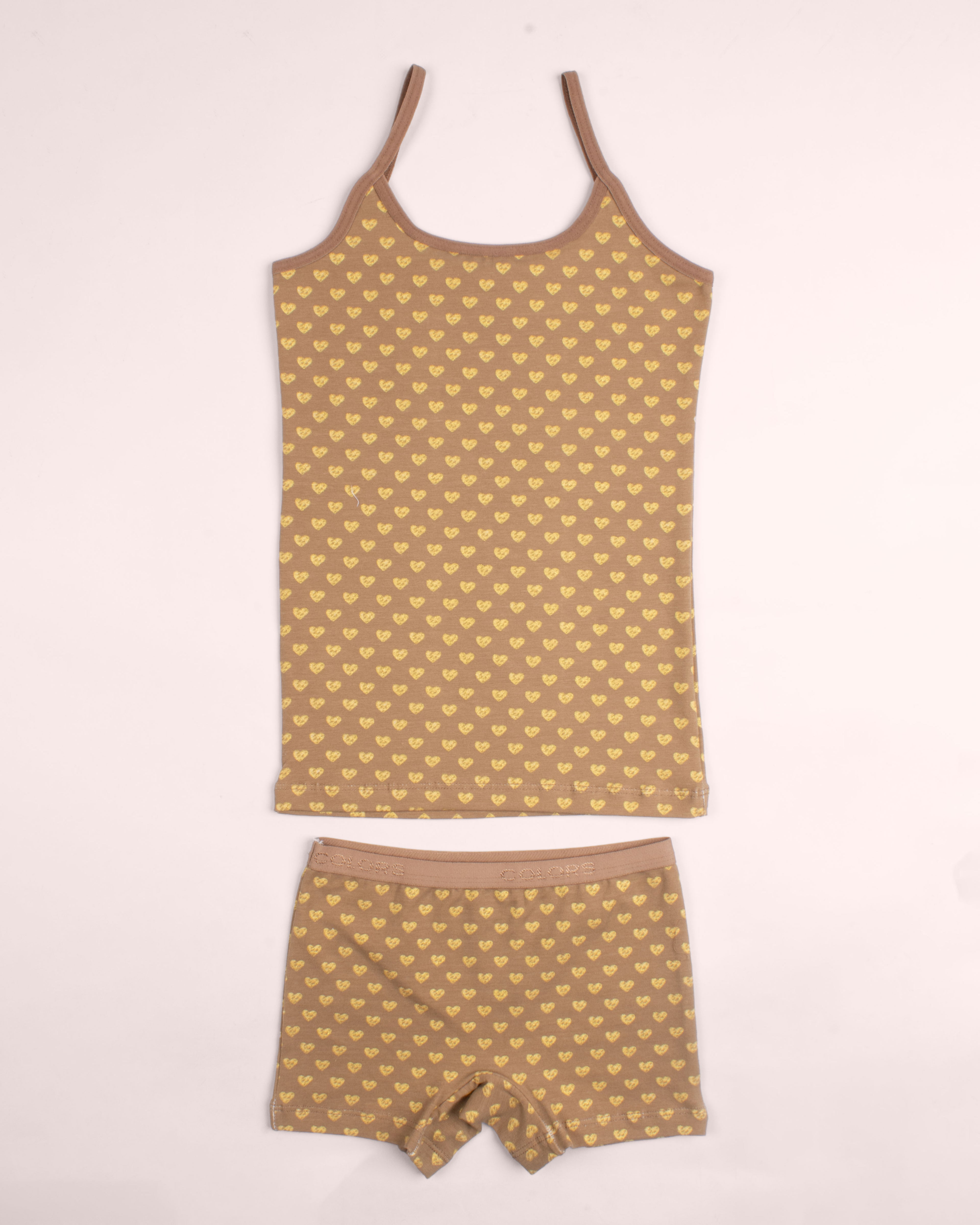 Girls Strap Top & Shorts Set – 2 Pieces