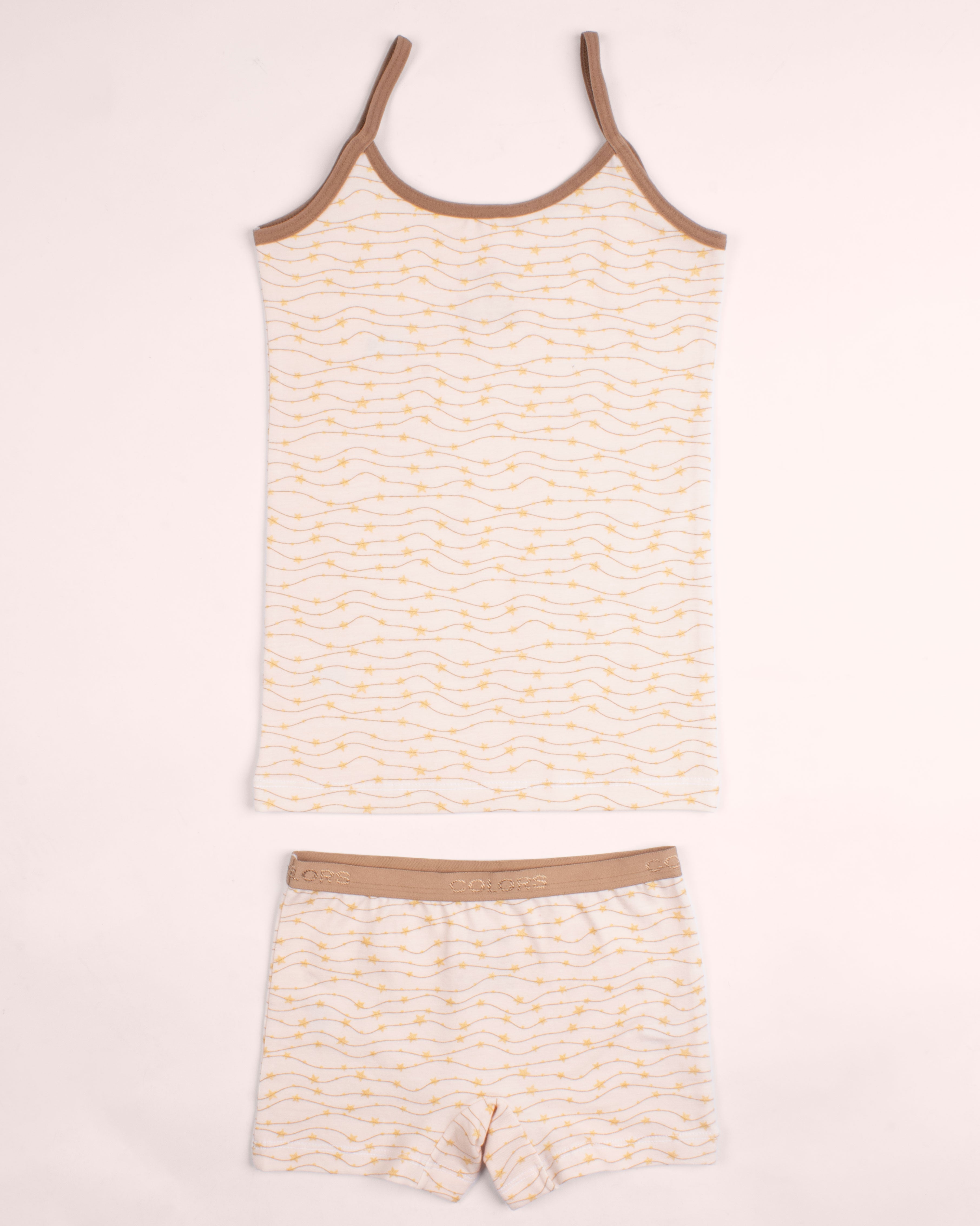 Girls Strap Top & Shorts Set – 2 Pieces
