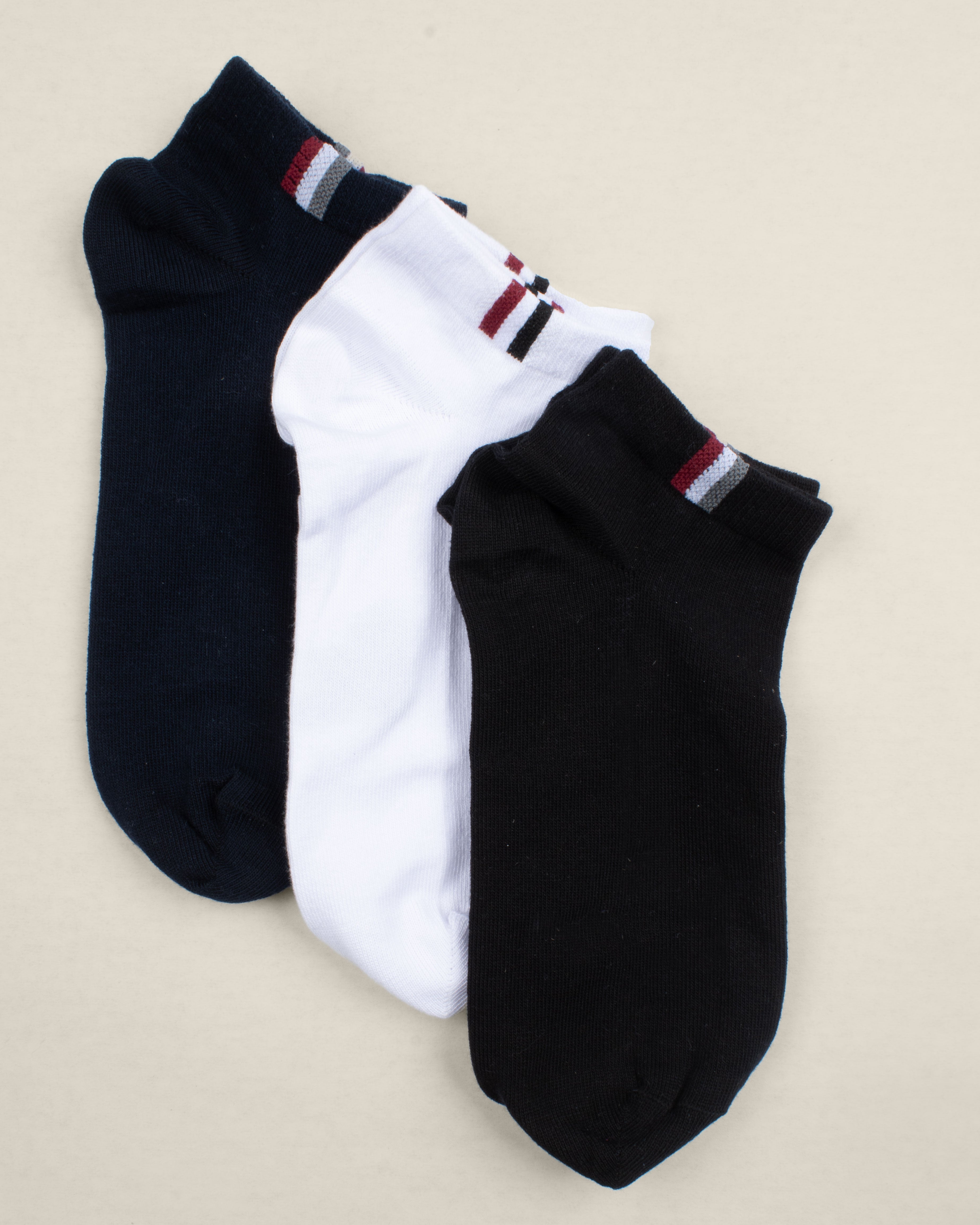 CLR  MENS SOCKS SHORT HALF  3PC
