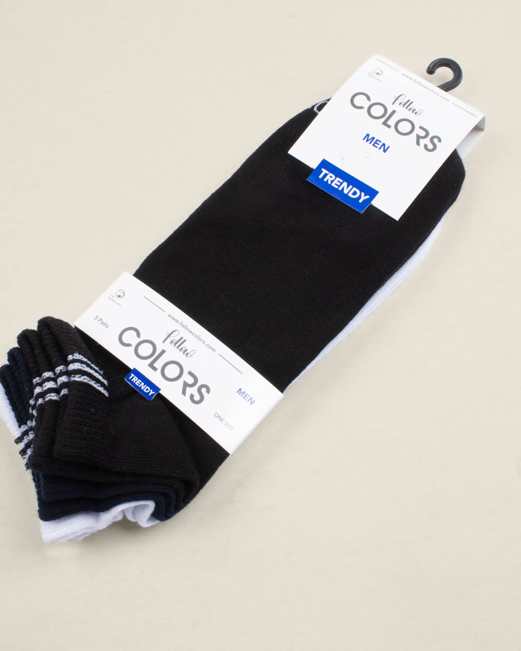 CLR  MENS SOCKS SHORT HALF  3PC