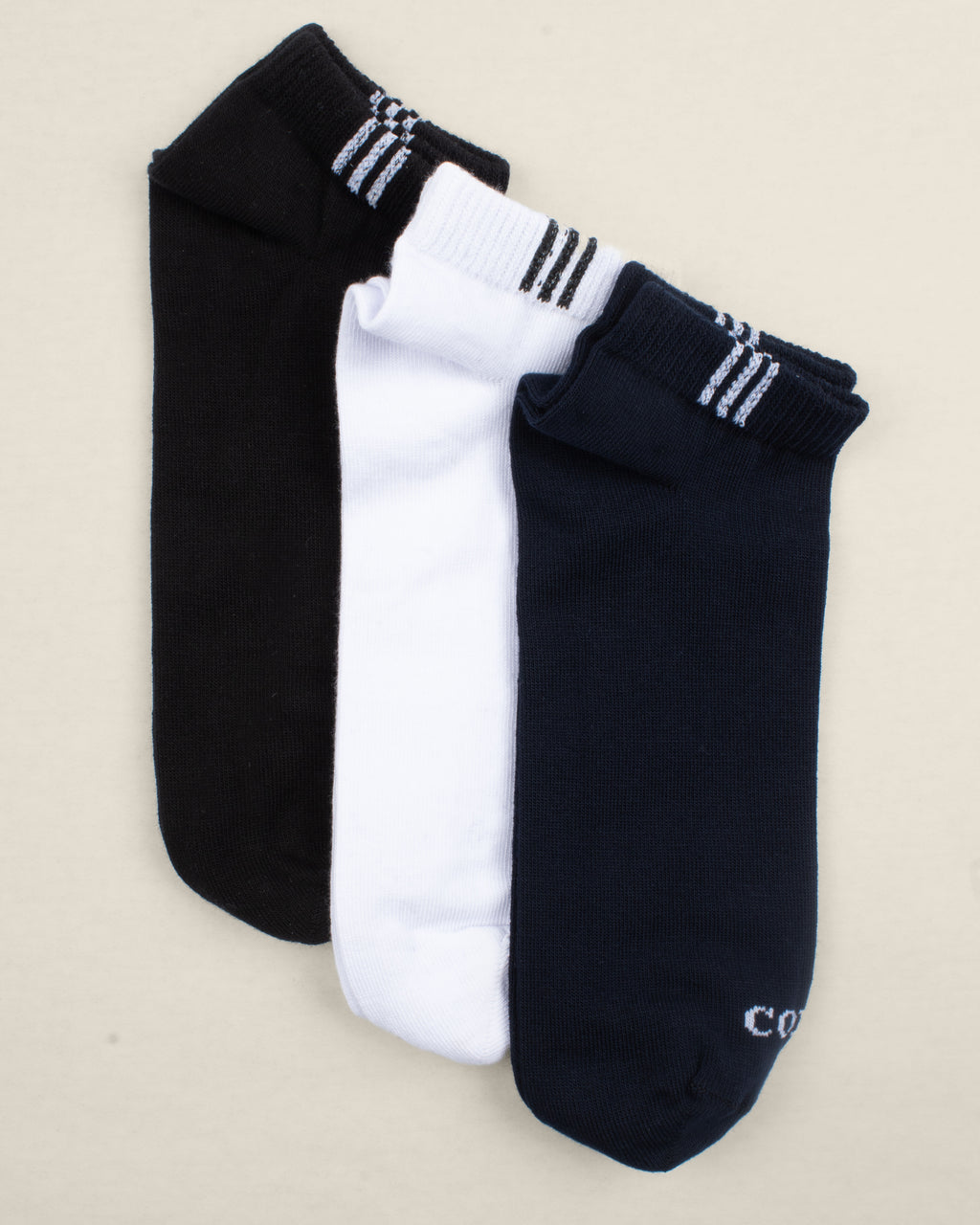 CLR  MENS SOCKS SHORT HALF  3PC