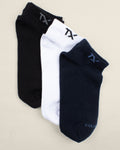 CLR  MENS SOCKS SHORT HALF  3PC