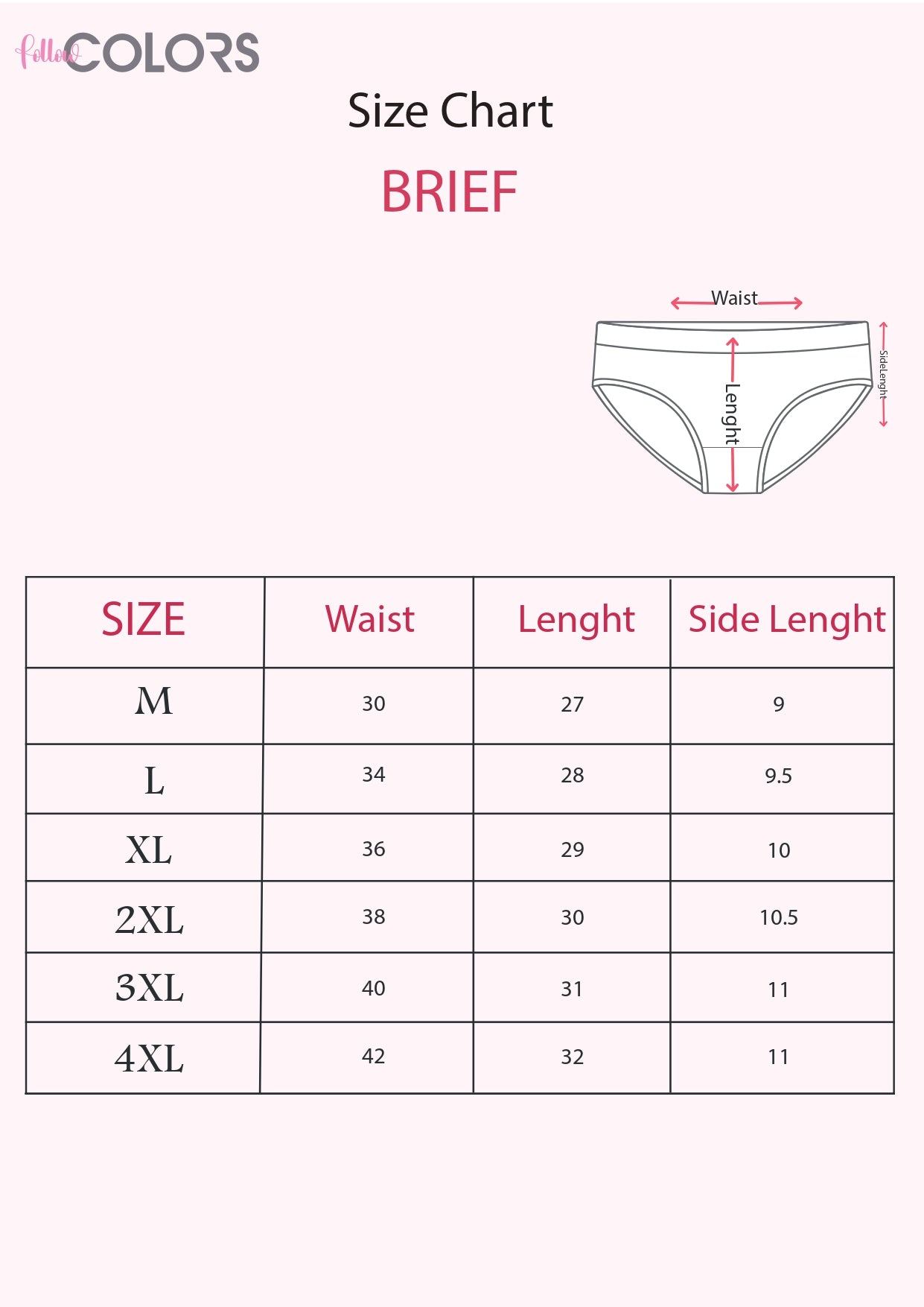 Printed Brief - Pack of 3