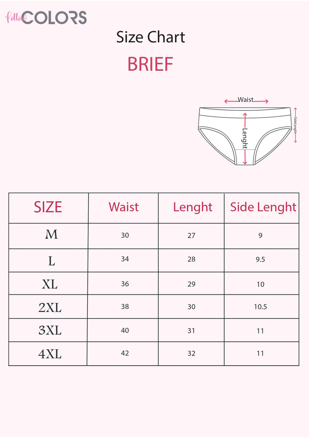 Printed Brief - Pack of 3