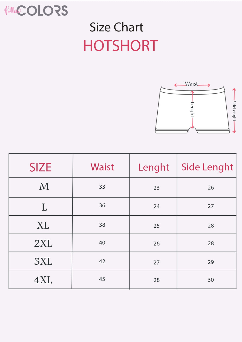 Printed Hot Short - Pack of 2