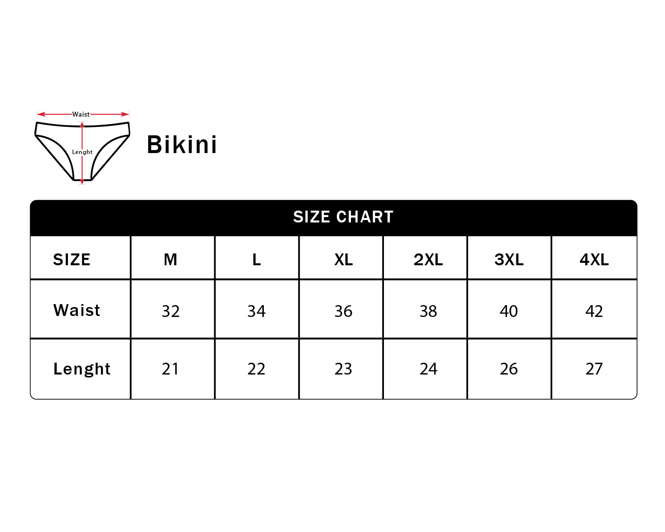 Plain Bikini - Pack Of 4