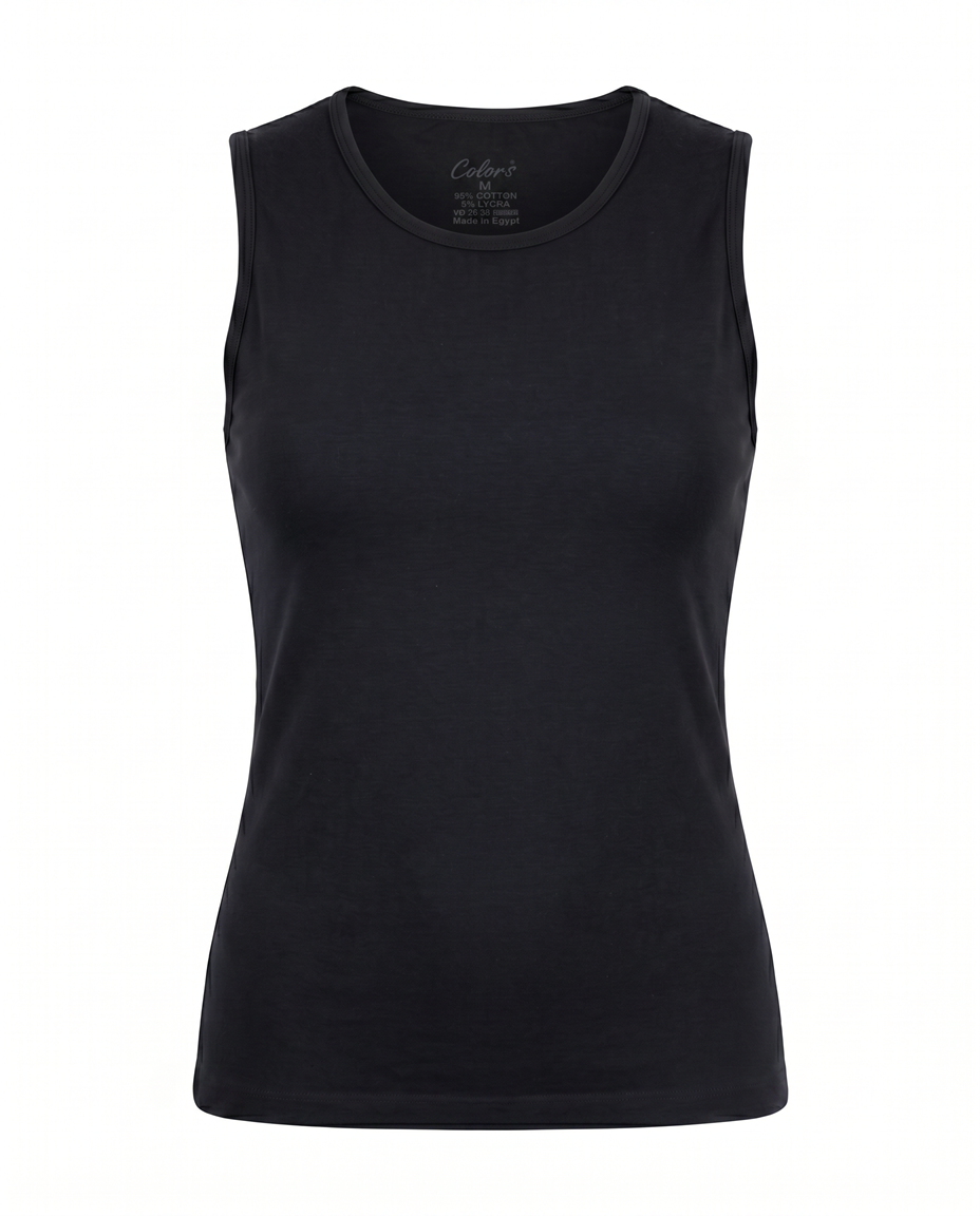Plain Black Tank Top