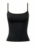 Plain Strap Top - Black