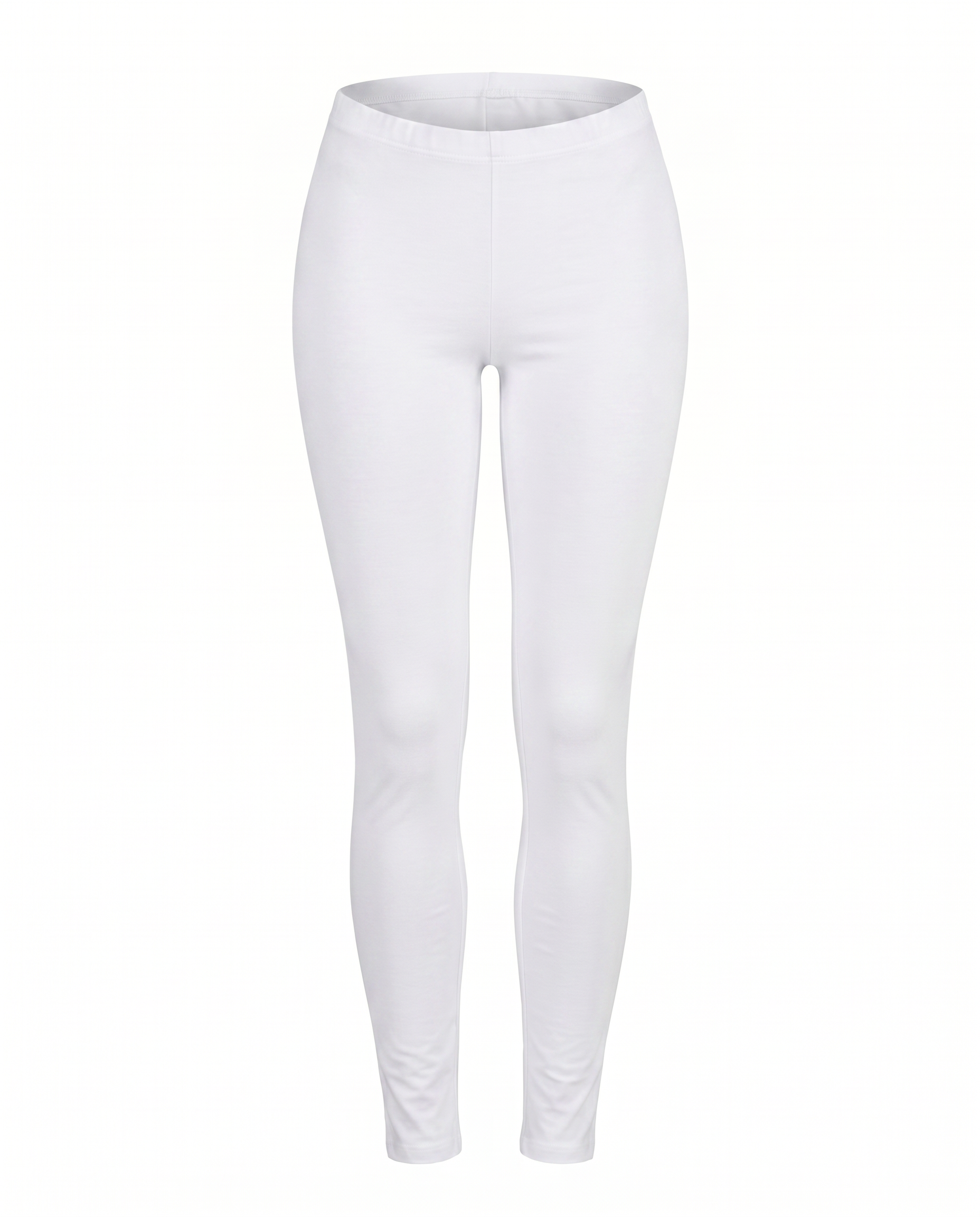 White Plain Legging Pants