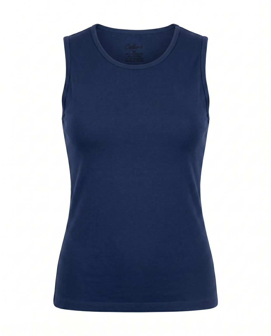 Plain Navy Tank Top