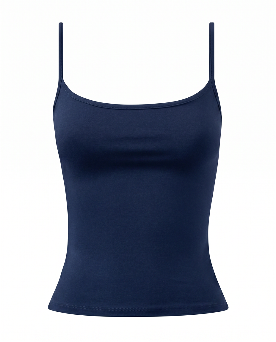 Plain Strap Top - Navy