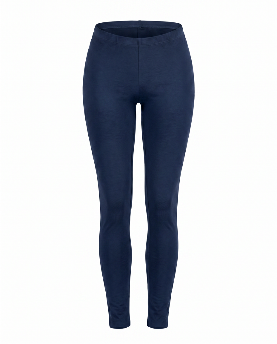 Navy Plain Legging Pants