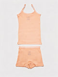 Girls Strap Top & Shorts Set – 2 Pieces