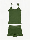 Girls Strap Top & Shorts Set – 2 Pieces