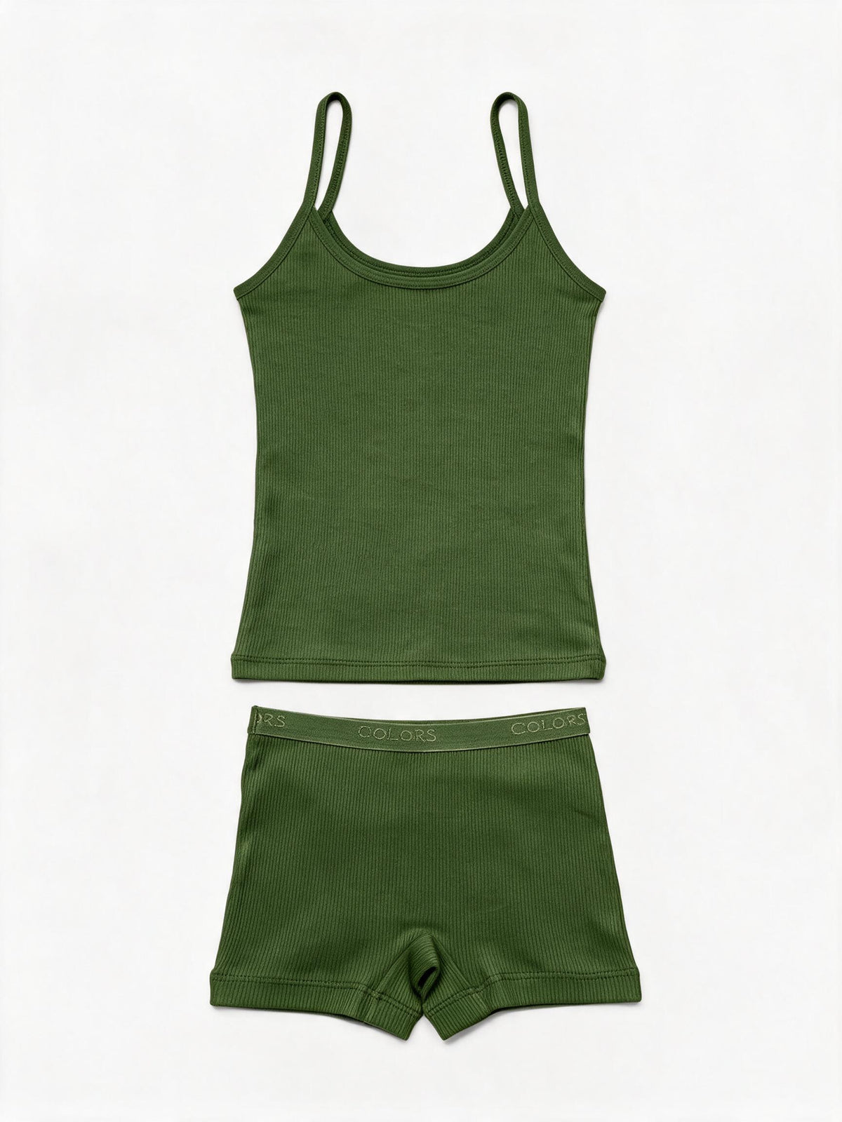 Girls Strap Top & Shorts Set – 2 Pieces