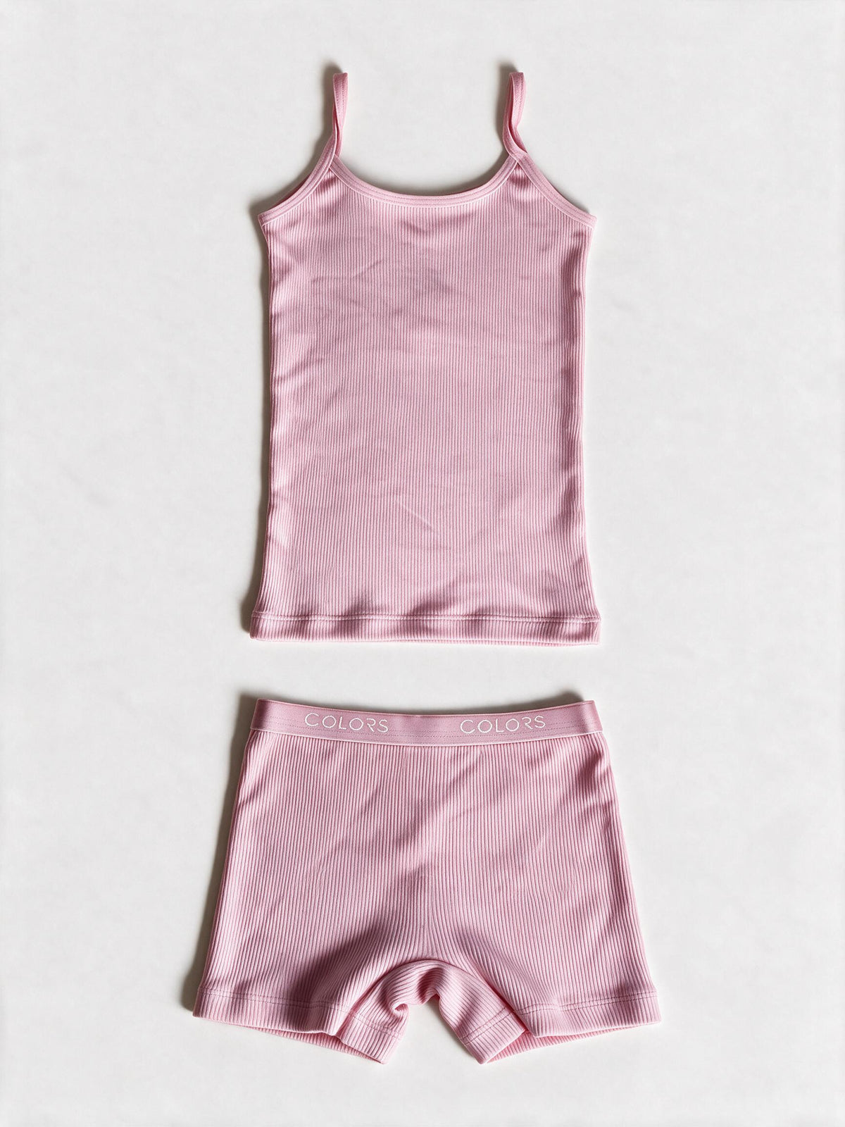 Girls Strap Top & Shorts Set – 2 Pieces
